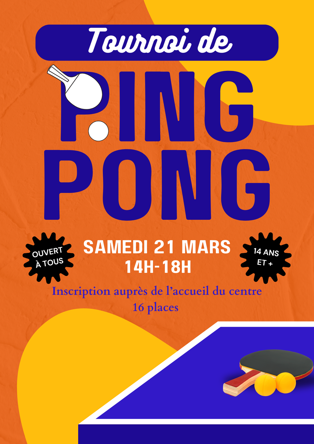 TOURNOI DE TENNIS DE TABLE