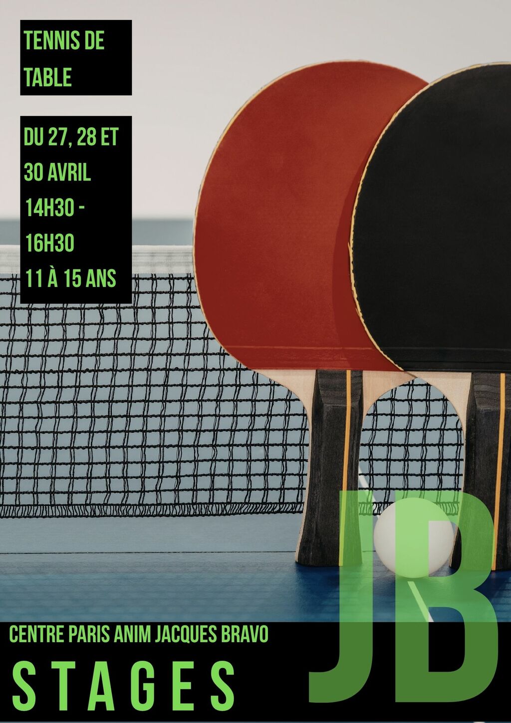 🏓 Stage de Tennis de Table 