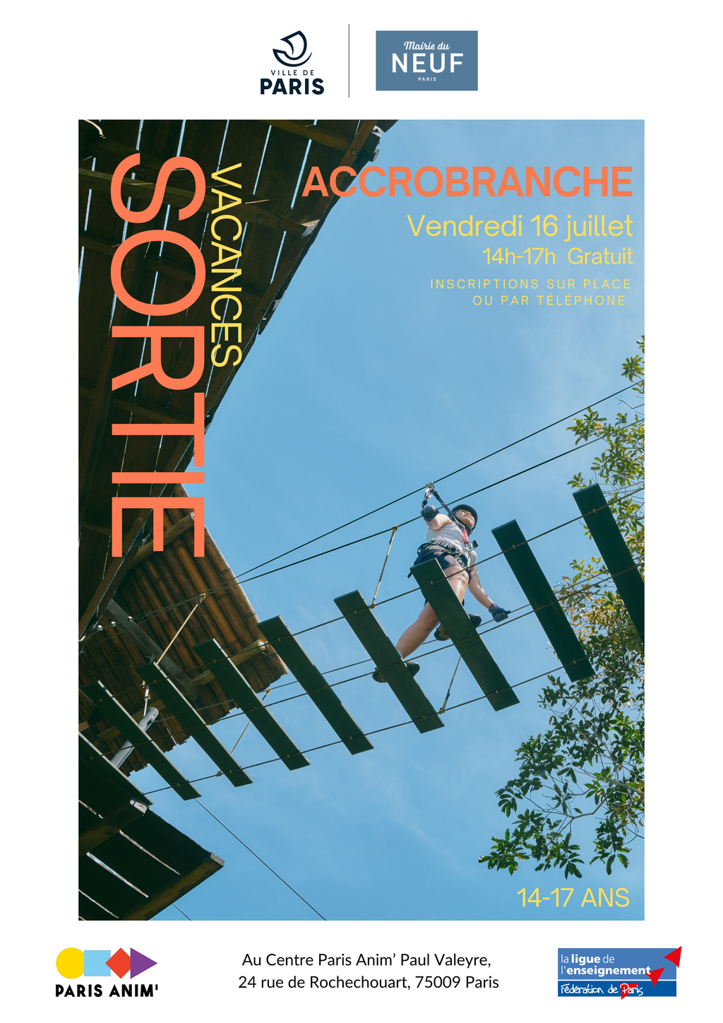 L'été à Valeyre | Accrobranche : Mardi 07 juillet 