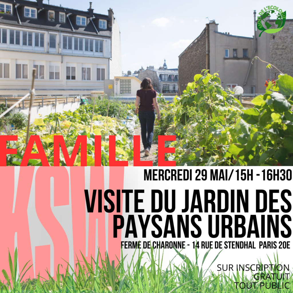 Visite du jardin des paysans urbains (Paris 20ᵉ)