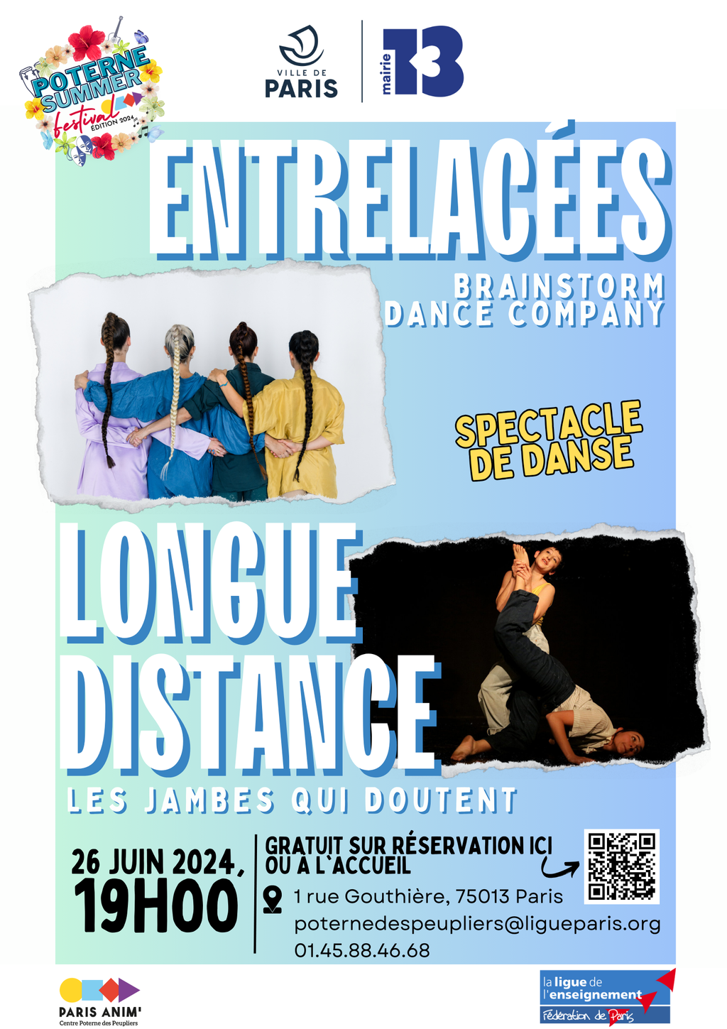 Spectacles de danse “Entrelacées”  & “Longue Distance”