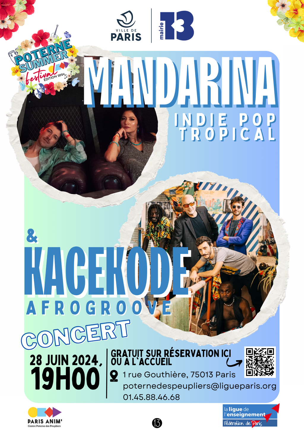 Concert Indie Pop Tropical / Afrogroove: MANDARINA / KACEKODE 