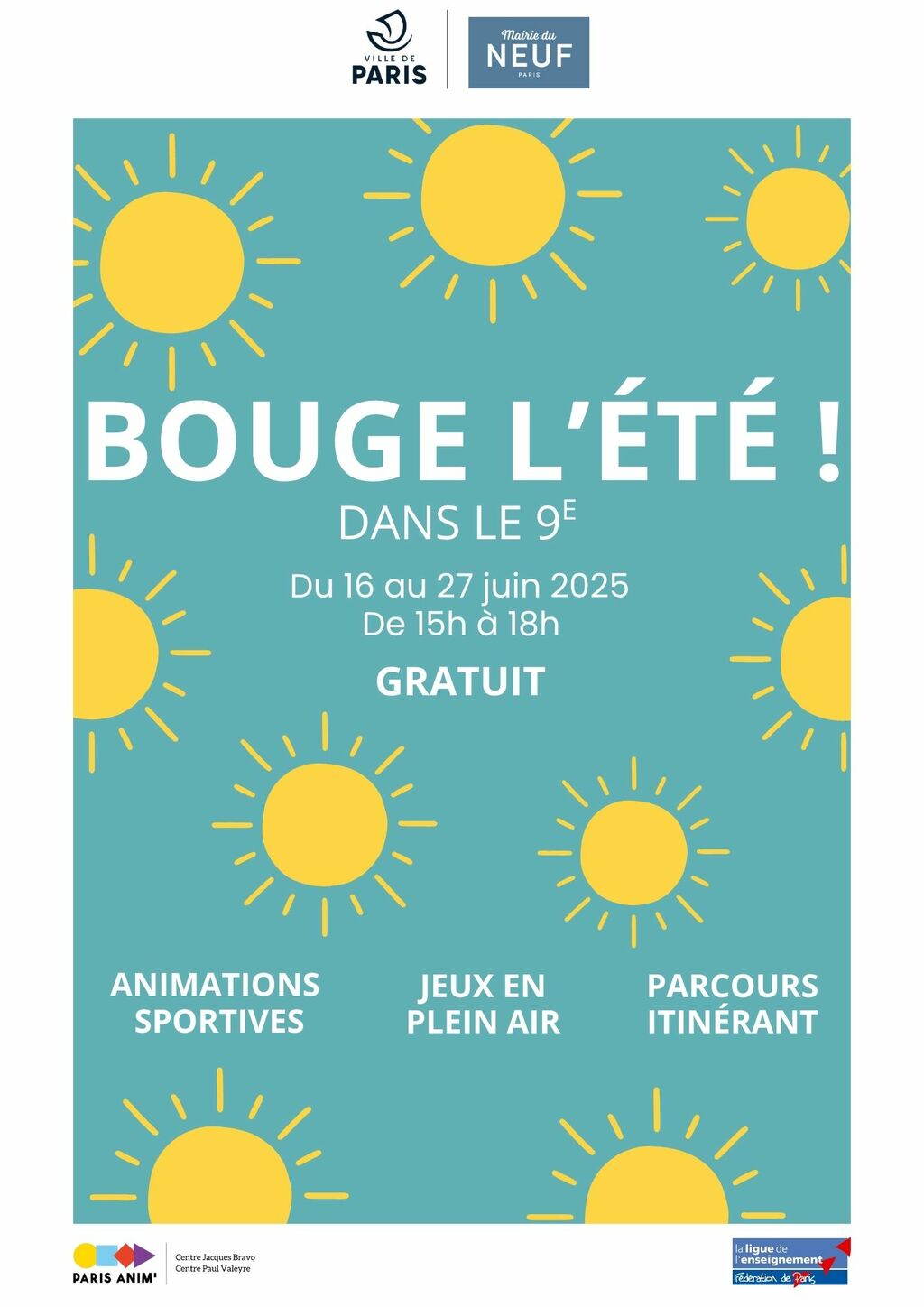 Bouge l'été dans le 9e