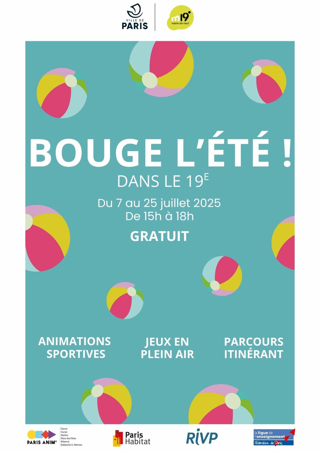 Bouge l'été dans le 19e